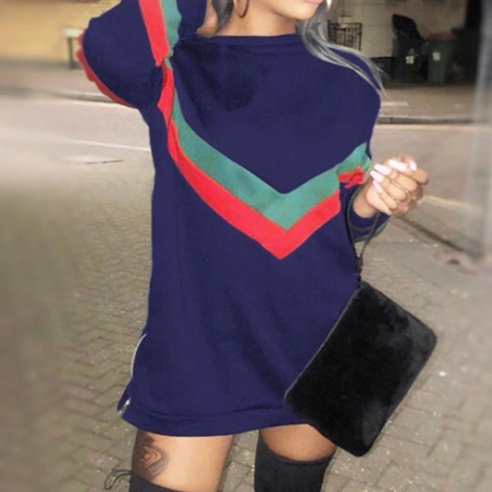 Oversized zipper dress